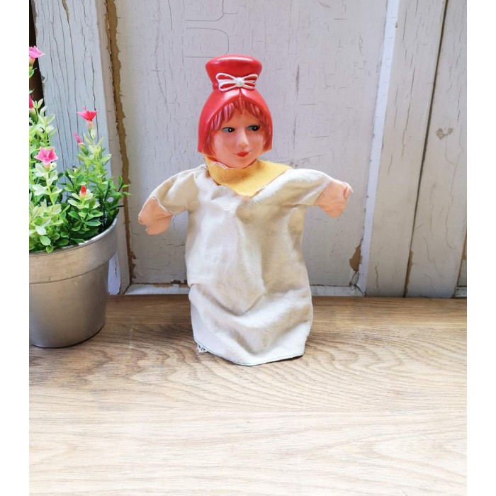 Jouet Marionnette vintage chaperon rouge